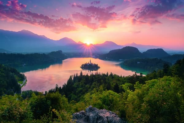 Puslespill 3000 Lake Bled Slovenia