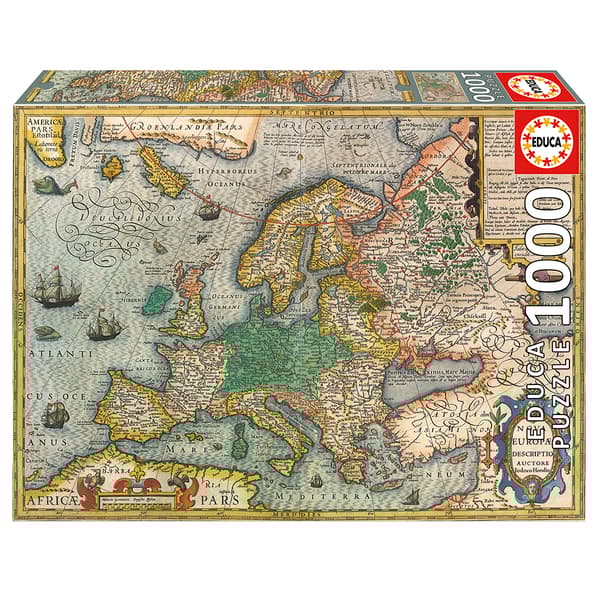 Educa: Map of Europe 1000 brikker