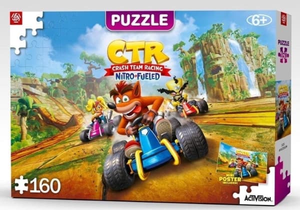 Cenega Kids Puzzle: Crash Team Racing Nitro-Fueled, 160 stykker, Video spill, 6 år