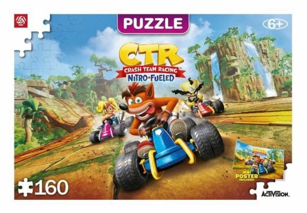 Cenega Kids Puzzle: Crash Team Racing Nitro-Fueled, 160 stykker, Video spill, 6 år