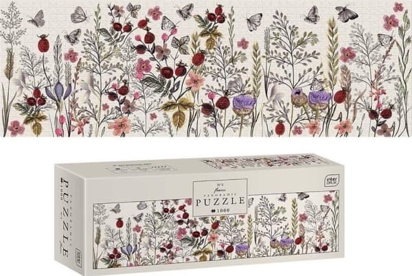 Panoramic Puzzle 1000el Flowers 1 INTERDRUK