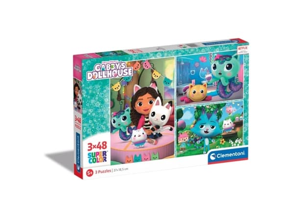 Clementoni Gabby’s Dollhouse, 48 styck, Tecknade serier, 5 År