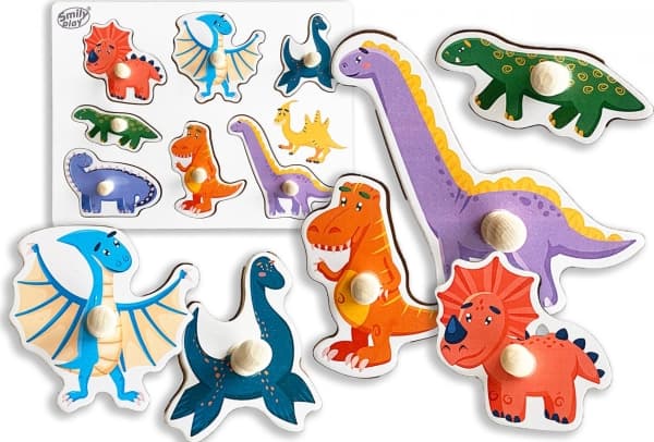 Pussel i trä Dinosaurier