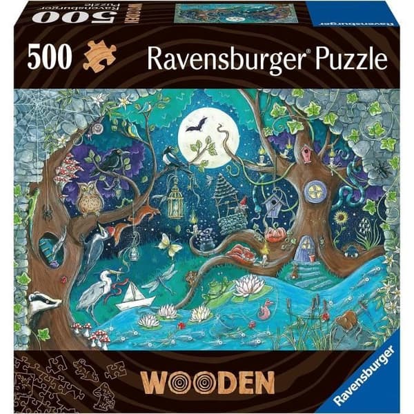 Träpussel 500 st Fantastisk skog