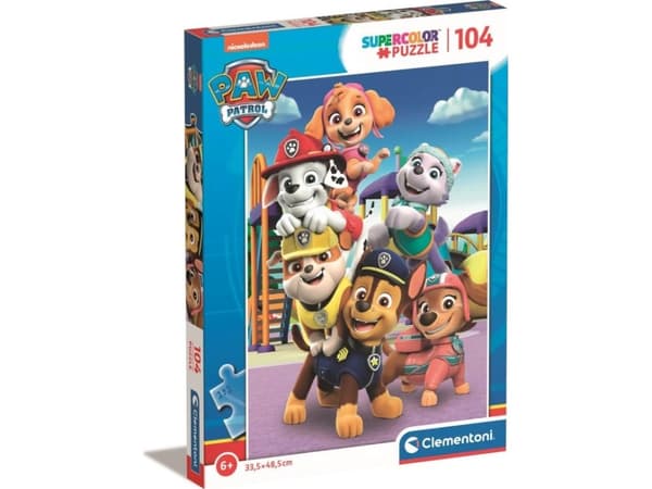 Clementoni Paw Patrol, 104 styck, Tecknade serier, 6 År