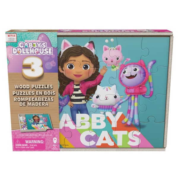 Gabbys Dukkehus 3x24 Træbrikker