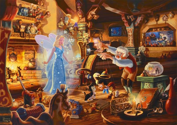 Puslespill Disney Geppettos Pinocchio 1000 brikker, Schmidt