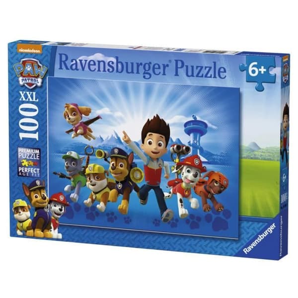 100 bitar XXL barnpussel - Paw Patrol team - Disney - Ages 6 - 10899 - Ravensburger