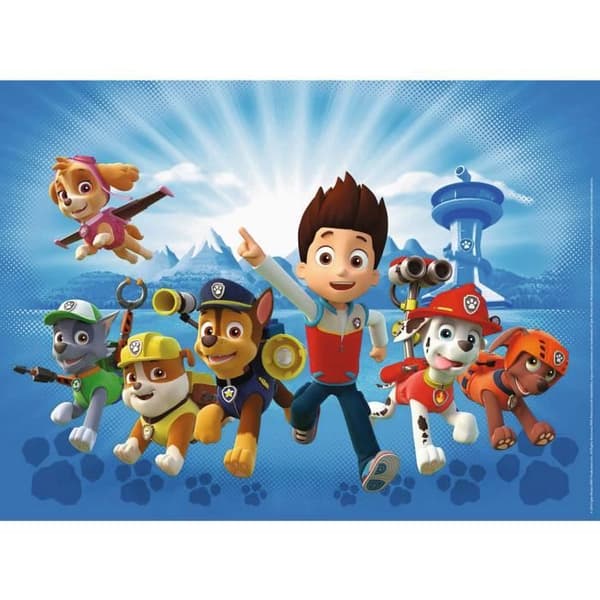 100 bitar XXL barnpussel - Paw Patrol team - Disney - Ages 6 - 10899 - Ravensburger