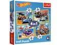 Miniatyrbild 1 av 2: Trefl Puzzle 4w1 Pojazdy Hot Wheels TREFL