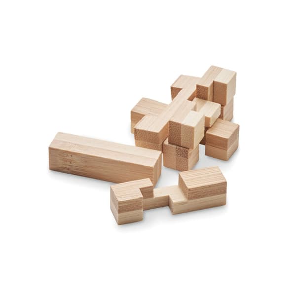 Klurig hjärngympa - ett 3D pussel av bambu