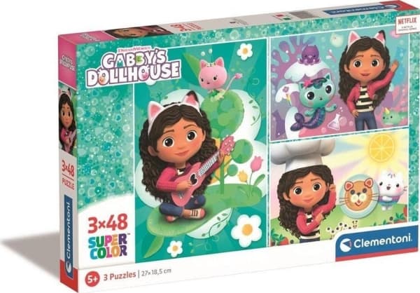 Clementoni Gabby’s Dollhouse, 48 styck, Tecknade serier, 5 År