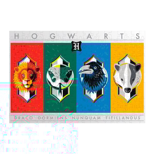 Harry Potter - Hogwarts hus pussel 500 bitar