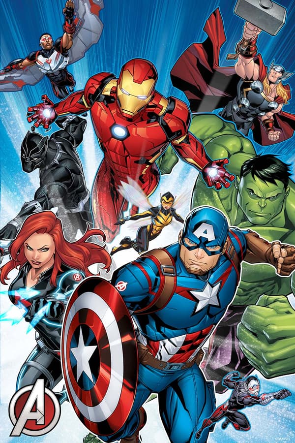 Marvel - Lenticular pussel Avengers karaktärer 200 bitar 46x31 cm