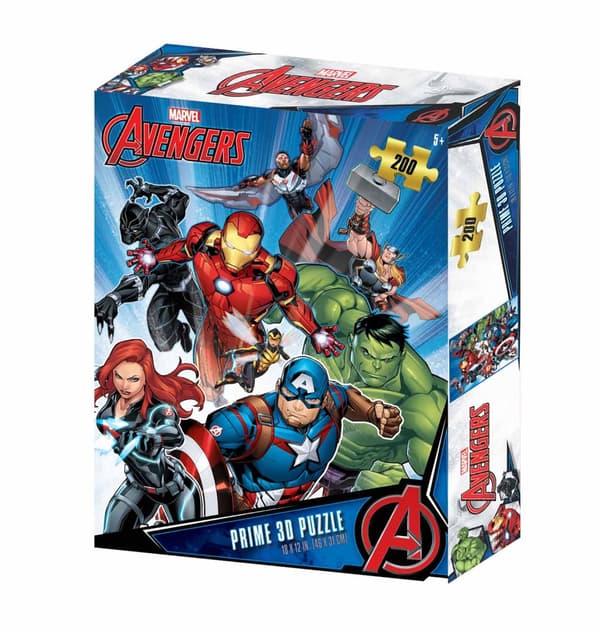 Marvel - Lenticular pussel Avengers karaktärer 200 bitar 46x31 cm