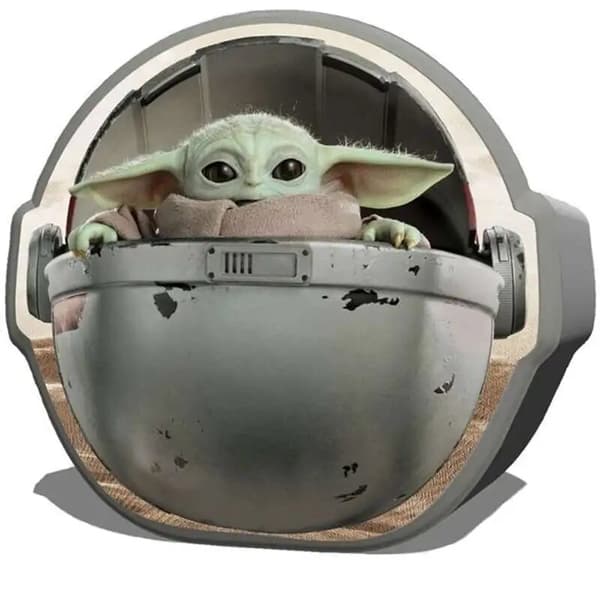 Star Wars: The Mandalorian - Mando & Grogu Lenticular pussel med formad plåtlåda 300 bitar 46x31 cm