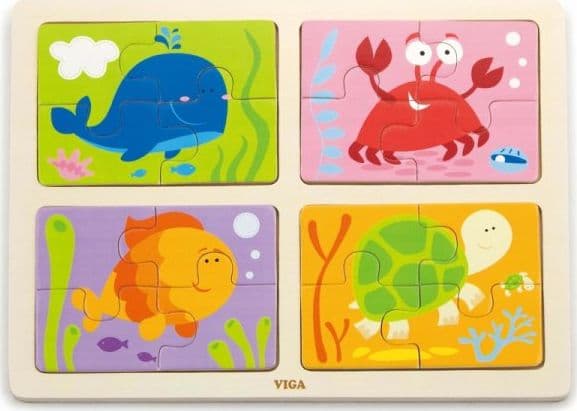 Viga 50190 Puslespill på pad 4in1 - sjø