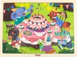 Viga Viga 44644 Pussel på en padda 24 element - födelsedag