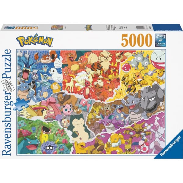 Ravensburger Pokemon Allstars -puslespil, 5000 brikker