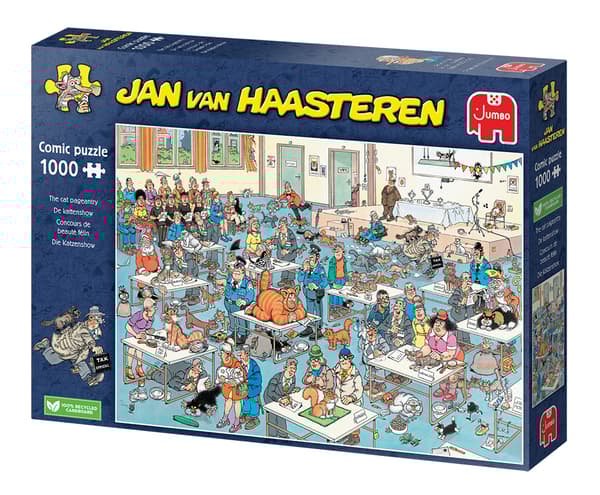Jan Van Haasteren Kattenshow Pussel 1000 bitar, Jumbo