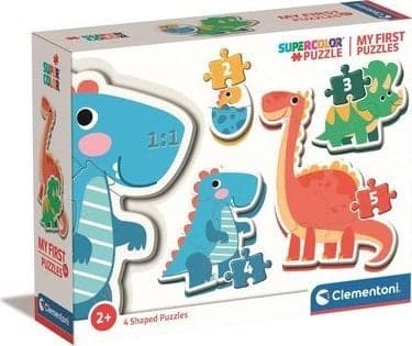 Clementoni - Ensimmäinen palapelini 2-3-4-5 kpl - Dinosaurukset(20834)