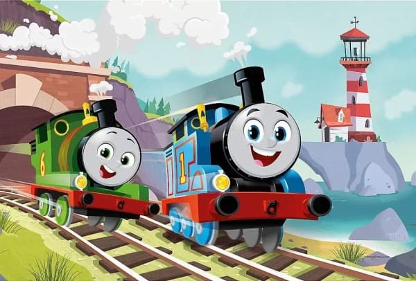 Palapeli 24el Maxi Tom ja Percy raiteilla. Tom ja ystävät 14354 Trefl