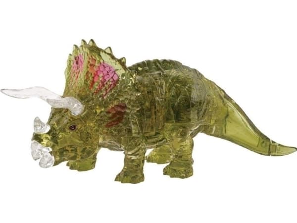 3D-pussel av kristall - Dinosaurie Triceratops