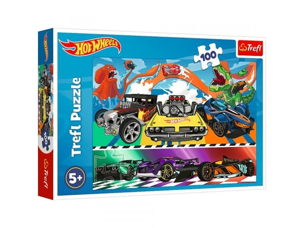 Trefl Puzzle 100 element?w P?dz?ce samochody Hot Wheels