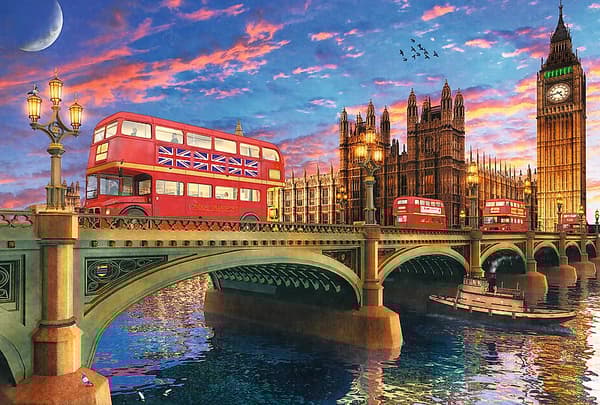 TREFL wooden puzzle Palace of Westminster Big Ben London 500+1 pcs