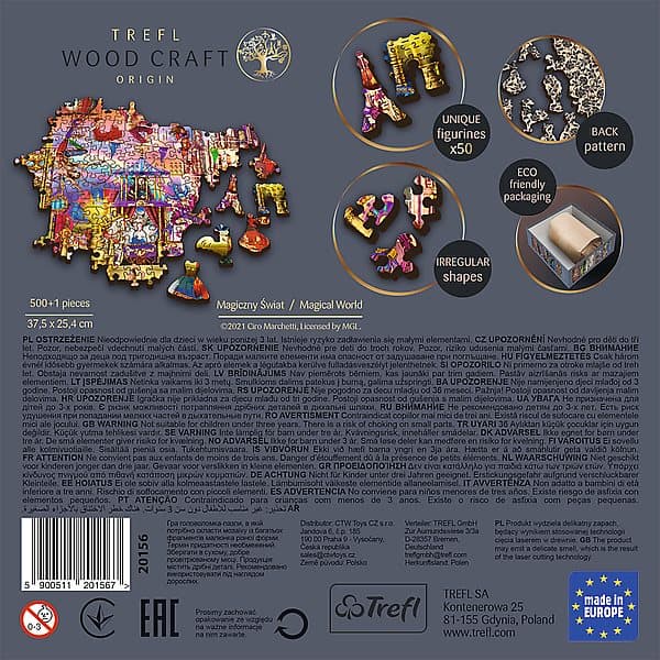 TREFL wooden puzzle Magical world 500+1 pcs