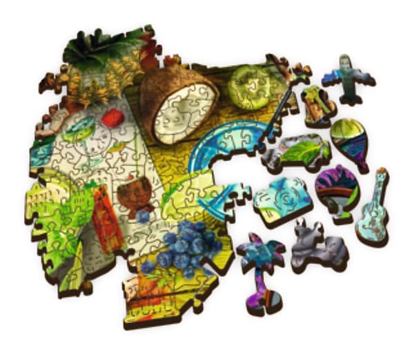 TREFL wooden puzzle Colorful cocktails 500+1 pcs