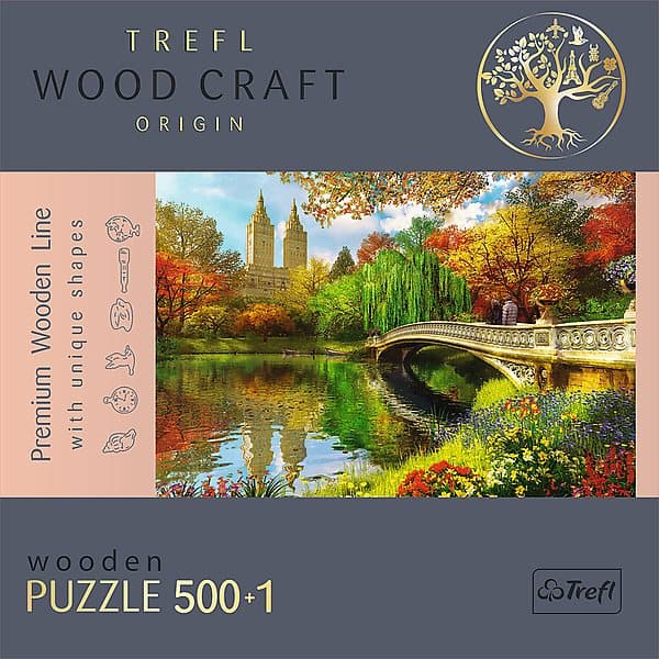 TREFL wooden puzzle Central Park Manhattan New York 500+1 pcs