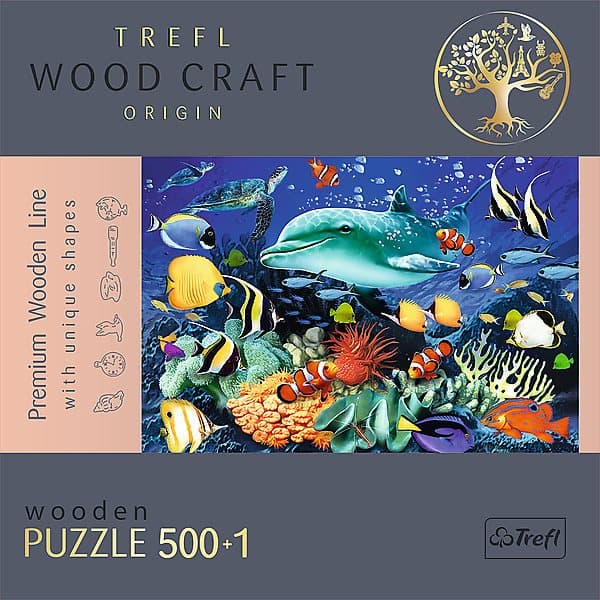 TREFL wooden puzzle Sea life 500+1 pcs