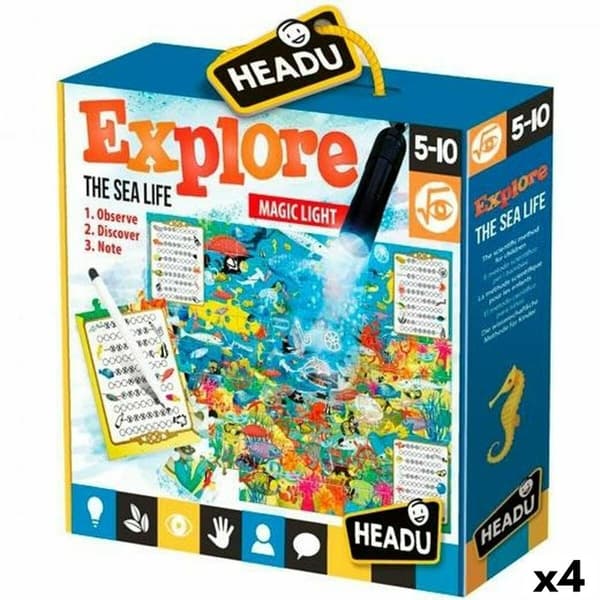Puslespil HEADU Explore the Sea Life (4 enheder)
