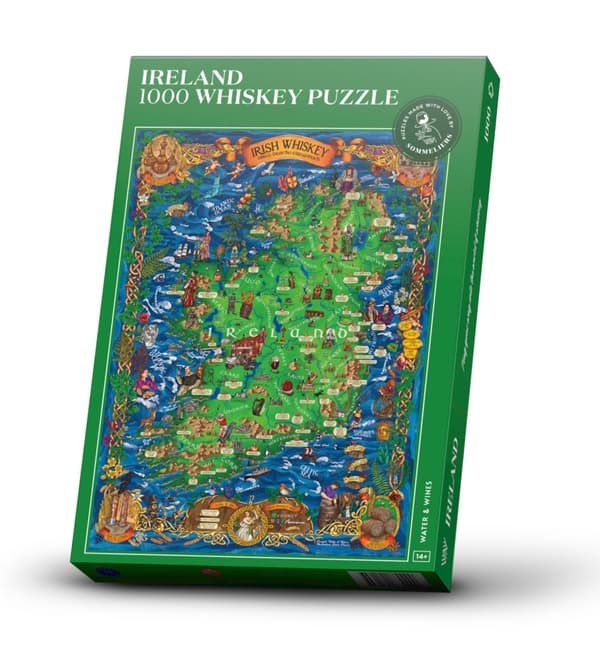 Whiskypuslespill - Irland 1000 brikker Water and Wines