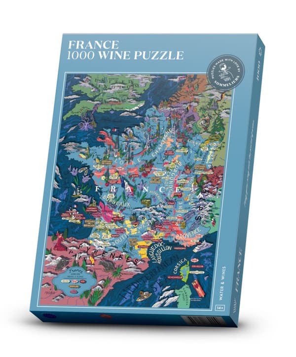 Vinpuslespill - Frankrike 1000 brikker Water and Wines