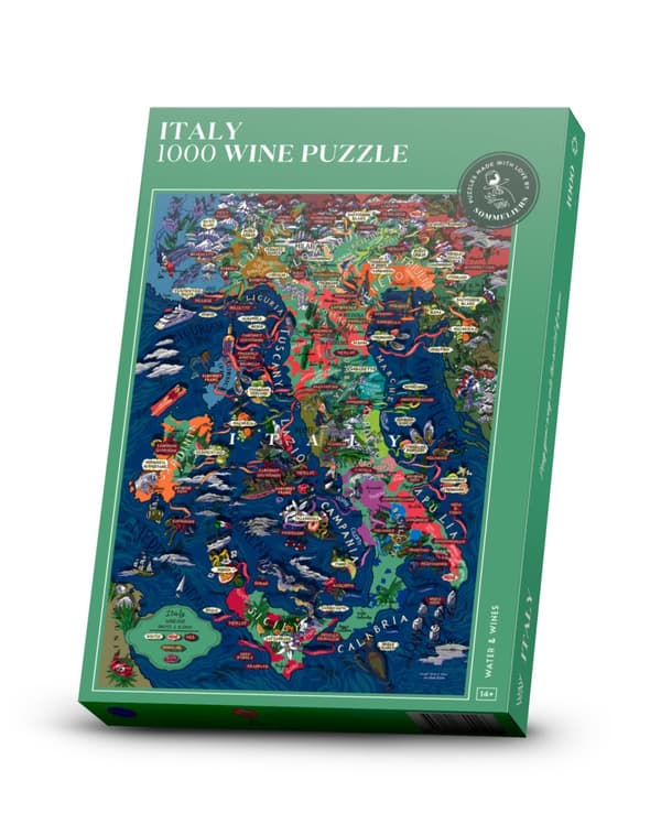 Vinpuslespill - Italien 1000 brikker Water and Wines