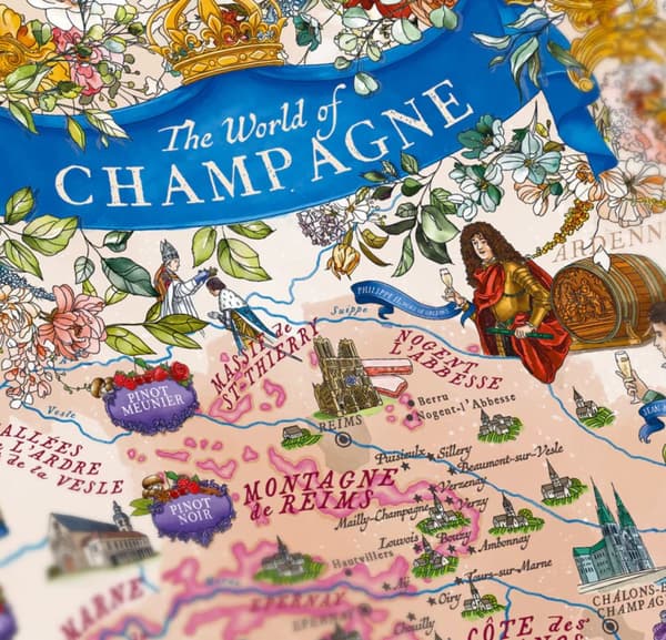 Vinpuslespill - Champagne 1000 brikker Water and Wines