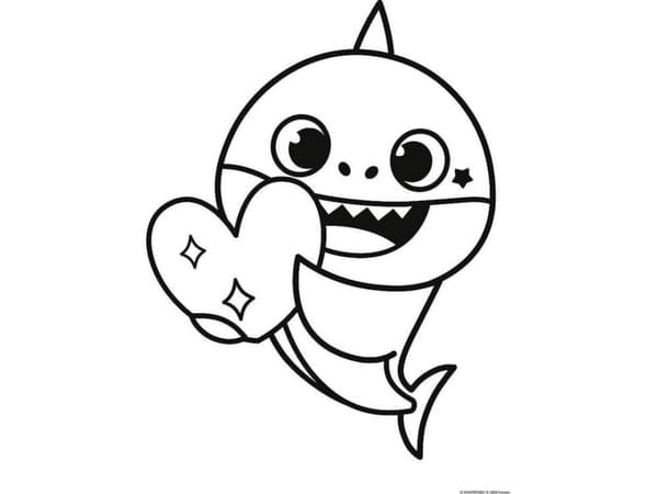Dubbelsidigt pussel 2x10el BABY MAXI 4in1 Baby Shark Happy Day 43005 Trefl