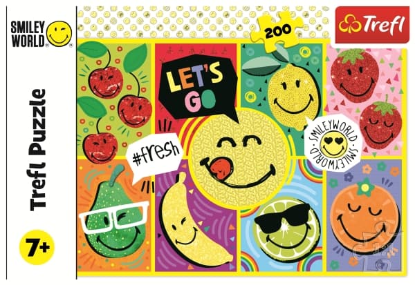 Trefl Smiley World Puzzle 200, 200 stk, 7 År