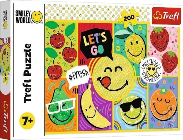 Trefl Smiley World Puzzle 200, 200 stk, 7 År