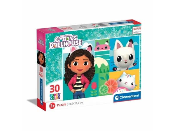 Clementoni Supercolor Gabby’s Dollhouse, 30 styck, Tecknade serier, 3 År