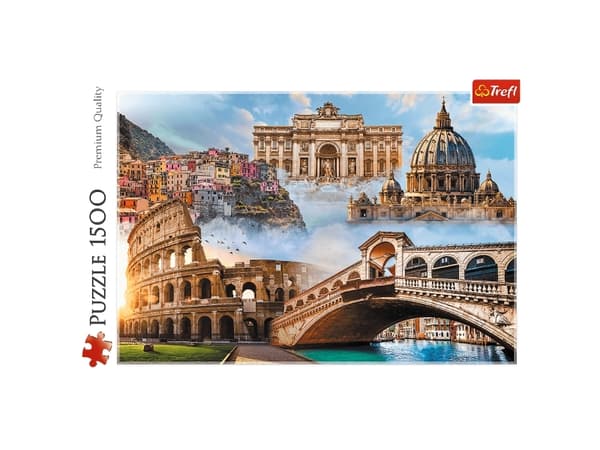 Trefl Puzzle 1500 elementtiä Suosikkipaikat Italiassa