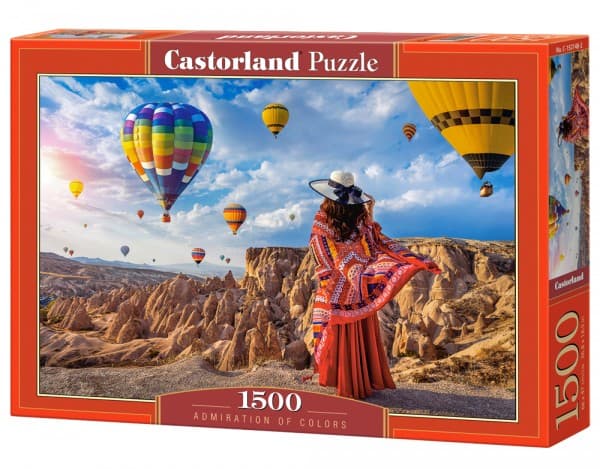 Castorland Puzzle 1500 palaa Ilmapallot Ihailen värejä