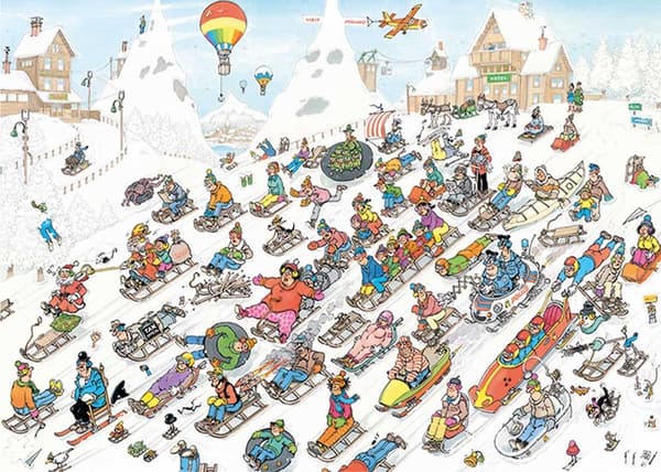 Jan Van Haasteren It's All Going Downhill 1000 pcs