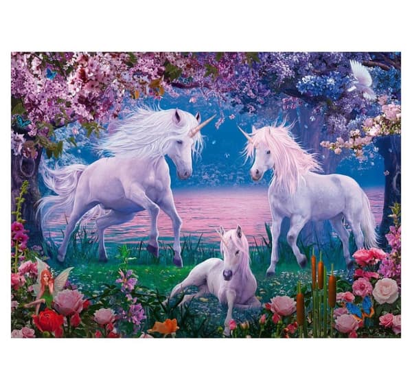 Ravensburger palapeli 100 kpl Yksisarvisia