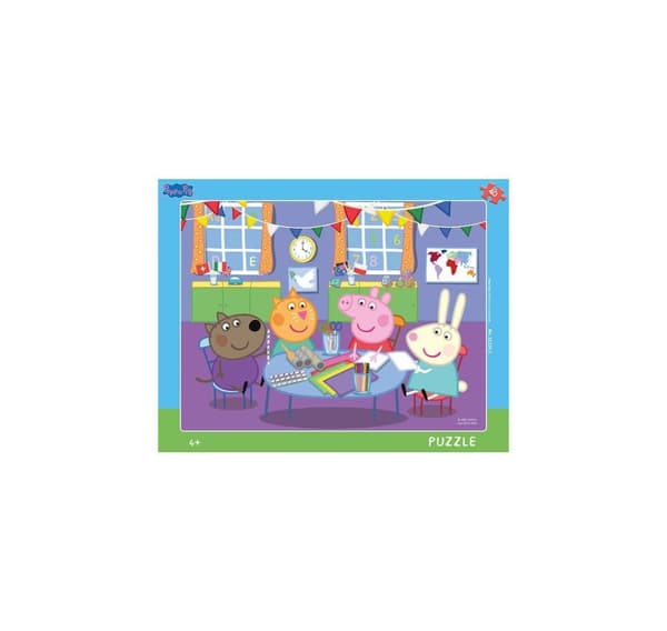 Dino stort flisepuslespil 40 brikker Peppa Pig