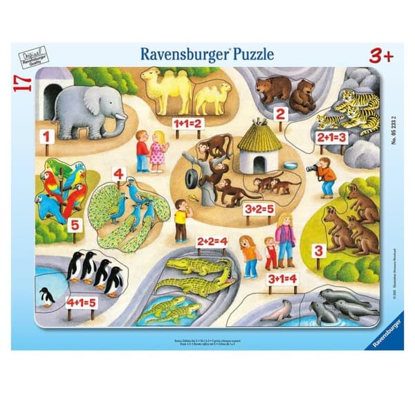 Ravensburger puslespill stort brett puslespill 17 brikker Tell til 5