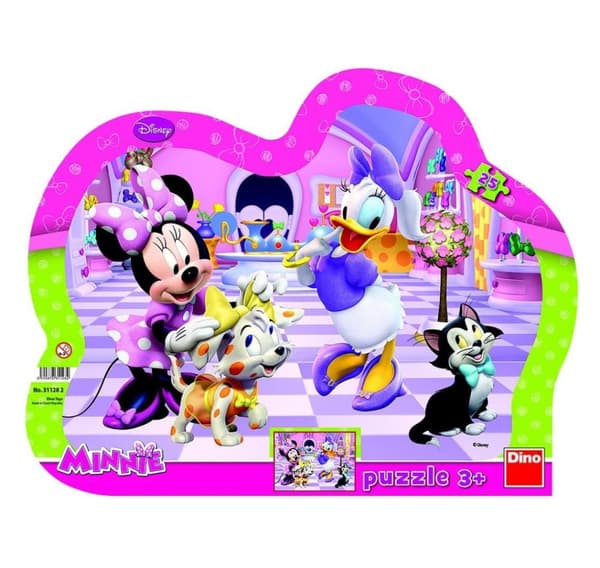 Dino silhouette flisepuslespil 25 stk Minnie
