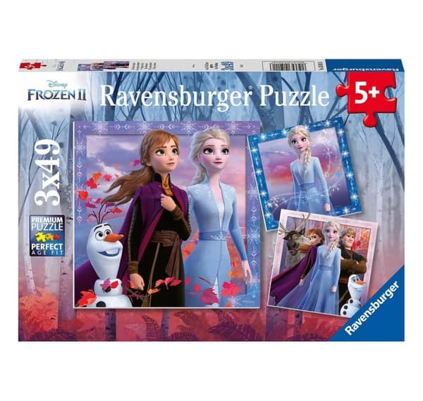 Ravensburger palapeli 3x49 kpl Frozen